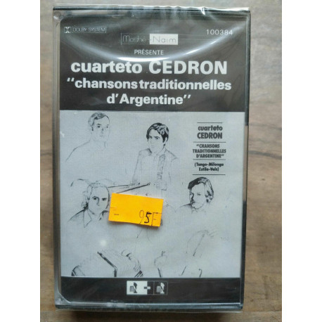 Cuarteto Cedron Chansons Traditionnelles d'Argentine Cassette... Cuarteto Cedron Chansons Traditionnelles d'Argentine Cassette...
