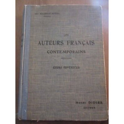 mme Les auteurs français contemporains cours supérieur Didier