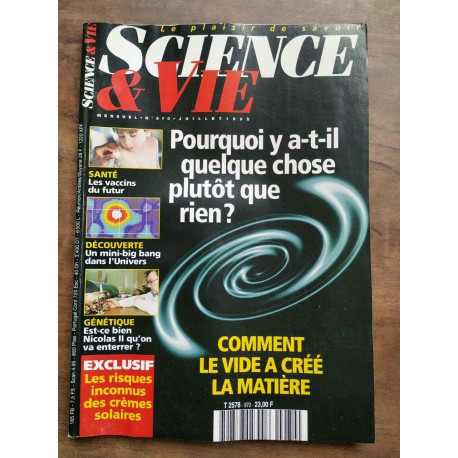 Science Vie Nº 970 Juillet 1998