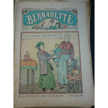 Bernadette Nouvelle Série n232 10 juin 1934 Une habile couturière