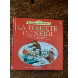 Les contes de la ferme la tempete de neige livre puzzle