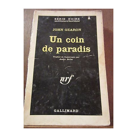 un coin de paradis Gallimard Série Noire n772