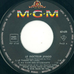 Bande Originale Du Film "Le Docteur Jivago"