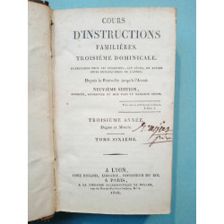 Cours d'instructions familières Tome 6 Troisième dominicale Chez...