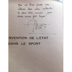 L'INTERVENTION DE L'ETAT DANS LE SPORT - LETTRE PREFACE DE MAURICE...