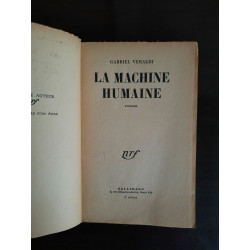 La Machine Humaine gallimard 1954 envoi de L'auteur