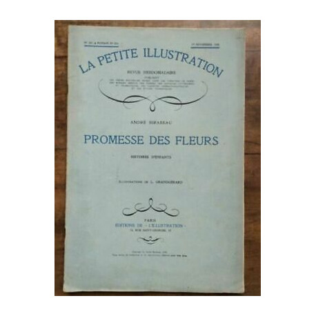 La Petite illustration n501 Roman Nº 224 1 Novembre 1930