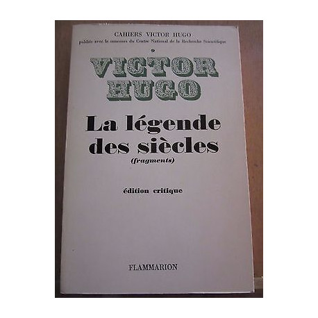 Cahiers 9 La Légende des siècles