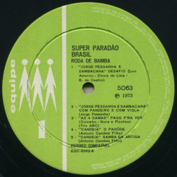 Super Paradão Brasil Roda De Samba