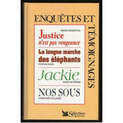 Lot de 4 livres ENQUETES et TEMOIGNAGES RELIES