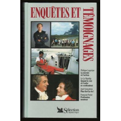 Lot de 4 livres ENQUETES et TEMOIGNAGES RELIES