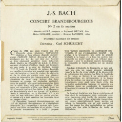 Concert Brandebourgeois N°2 En Fa Majeur