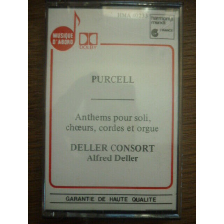 Purcell Anthems pour soli choeurs...Deller Consort Cassette... Purcell Anthems pour soli choeurs...Deller Consort Cassette...