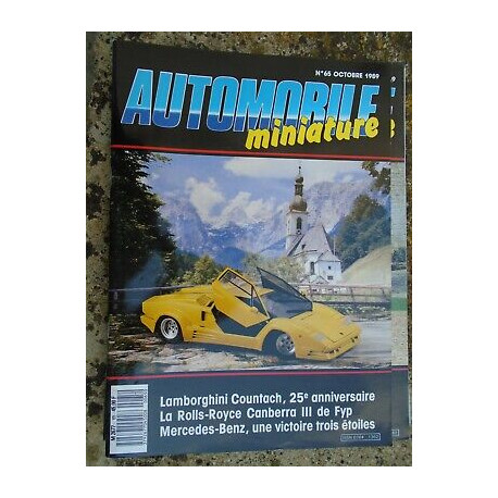 Automobile miniature n 65 Octobre 1989