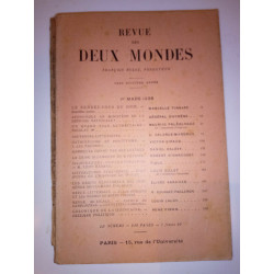 Revue des deux mondes 1 Mars 1938