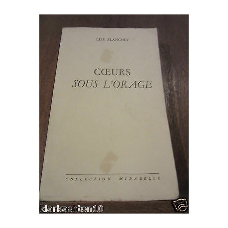 coeurs sous l'orage Collection Mirabelle
