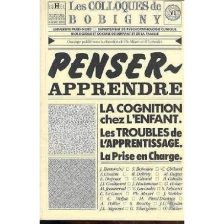 Penser apprendre : La cognition chez l'enfant les troubles de... Penser apprendre : La cognition chez l'enfant les troubles de...