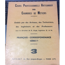 COURS PROFESSIONNELS ARTISANAUX DES CHAMBRES DE METIERS - FRANCAIS...