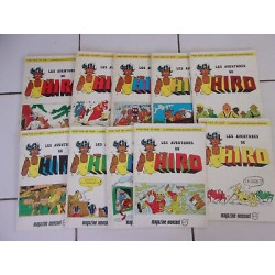 lot LES AVENTURES DE HIRO bd Tahitienne 10 numéros 1 2 3 4 5 7 8...
