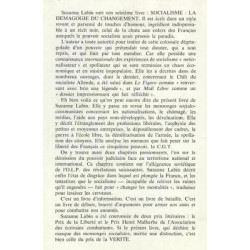 SOCIALISME LA DEMAGOGIE DU CHANGEMENT