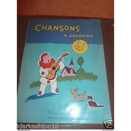 Chansons à colorier (non vierge) - éditions Volumétrix
