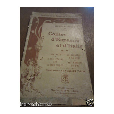 Alfred de musset contes d'Espage et d'Italie Librairie Bauche