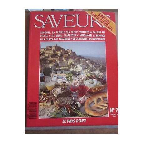 Saveurs n7 Le Pays d'apt septembre octobre 1990