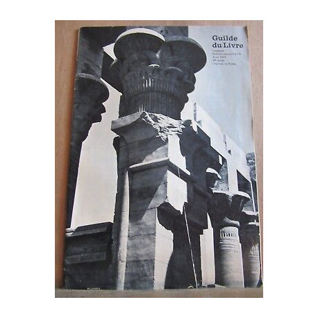 Guilde du livre lausanne Bulletin mensuel n8 Août 1965 30ème année