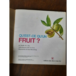 Jenifer w Day qu'est ce qu'un fruit Editions des Deux coqs d'or