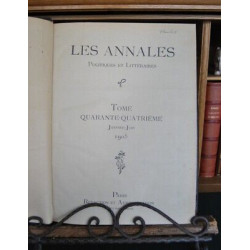 revue LES ANNALES Politiques et Littéraires lot de reliures 1905...