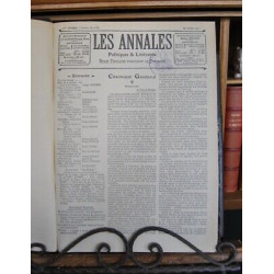revue LES ANNALES Politiques et Littéraires lot de reliures 1905...