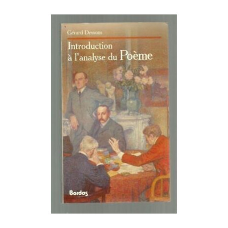 Introduction à l'analyse du Poème
