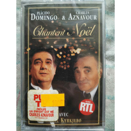 Placido Domingo Charles Aznavour Chantent Noël Cassette Audio-K7 NEUVE