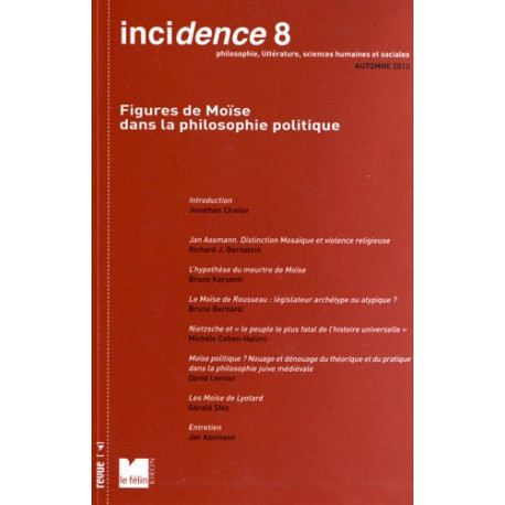 Incidence N° 8 : Figure de Moïse dans la philosophe politique Incidence N° 8 : Figure de Moïse dans la philosophe politique