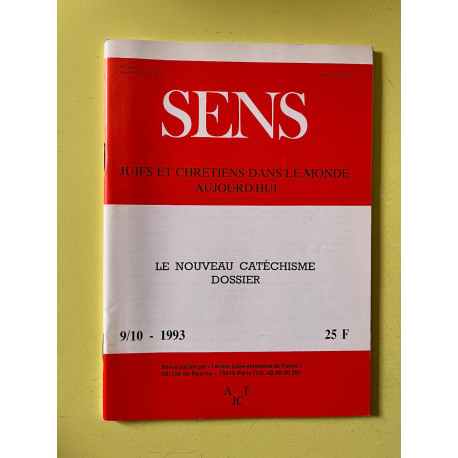 Sens n181 juifs et chrétiens dans le monde aujourd'hui... Sens n181 juifs et chrétiens dans le monde aujourd'hui...