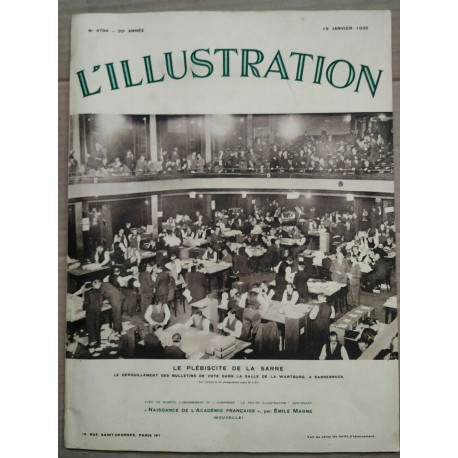 L'Illustration n4794 19 Janvier 1935 La Petite Illustration n707... L'Illustration n4794 19 Janvier 1935 La Petite Illustration n707...