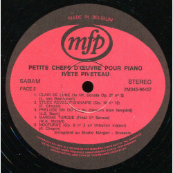 Petits Chefs-D'oeuvre Pour Piano