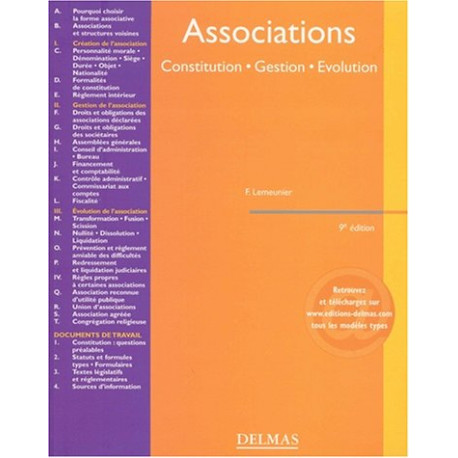 Associations : Constitution - Gestion - Evolution Associations : Constitution - Gestion - Evolution