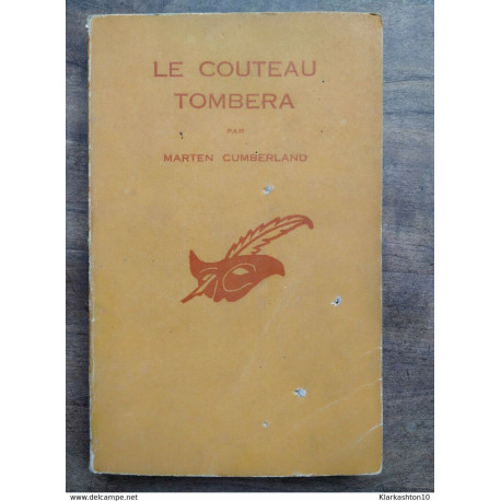 Marten Cumberland - Le Couteau Tombera / Le Masque