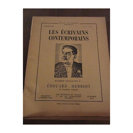 Les écrivains Contemporains Numéro 10
