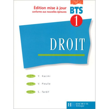 Droit - BTS première année élève Droit - BTS première année élève
