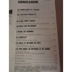 Sciences avenir n298 Décembre 1971 Les maux de tête Les végétaux...