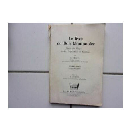 Degois el Libro de la en Buen Moutonnier Guía las Pastor