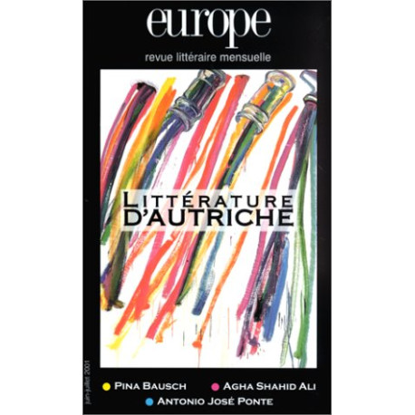 Revue Europe juin - juillet 2001 : Littérature d'Autriche Revue Europe juin - juillet 2001 : Littérature d'Autriche