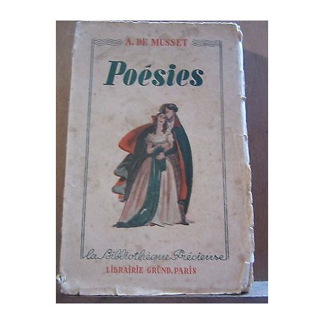 Alfred de musset poésies Librairie Gründ la Bibliothèque précieuse
