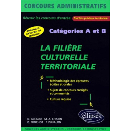 La filière culturelle territoriale : Catégories A et B La filière culturelle territoriale : Catégories A et B