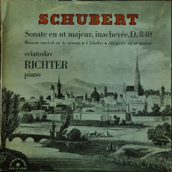 Sonate En Ut Majeur Inachevée D.840