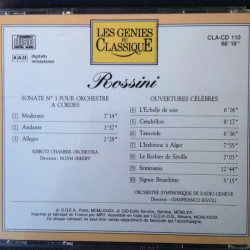 Rossini Sonate N1 pour orchestre à cordes - Les Génies du Classique CD