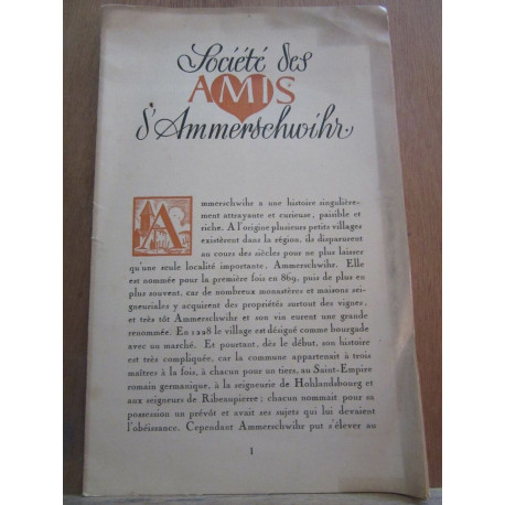 Société des amis d'Ammerschwihr Buts de la Société-Conditions... Société des amis d'Ammerschwihr Buts de la Société-Conditions...