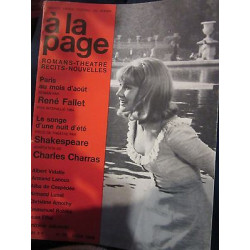 à la page romans theatre recits nouvelles